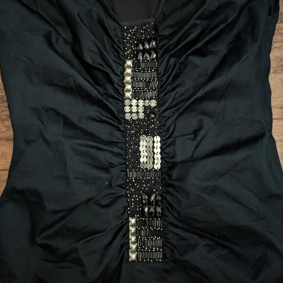 Ted Baker ELVA Dress Black Navy Blue sz 0 (XS) - Picture 2 of 5